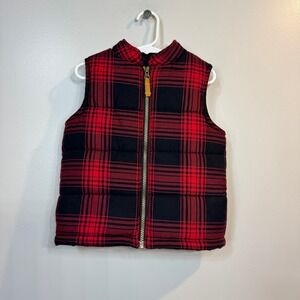 Carter's Toddler Plaid Puffer Puffer Vest Size 4T